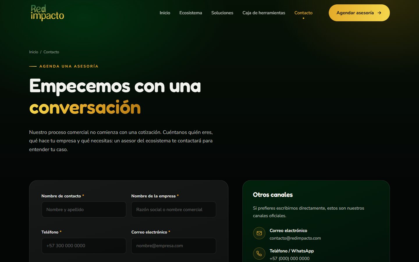 Agenda una asesoría